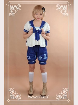Souffle Song The Piper Under The Starry Night Lolita Blouse & Shorts Set